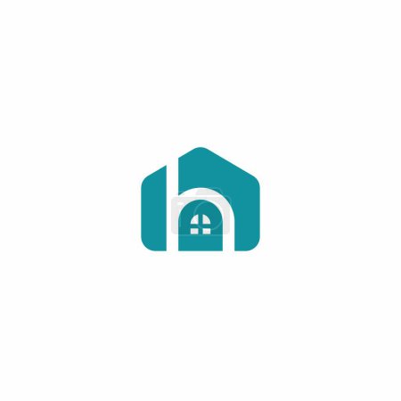 H Home Logo Design. Letter H House Logo Vector