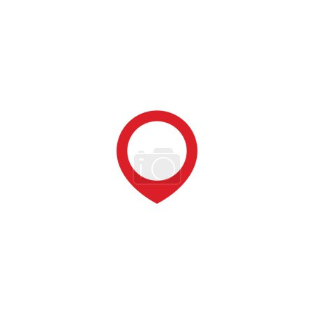Ilustración de Logotipo de ubicación Pin. Símbolo de logotipo de ubicación - Imagen libre de derechos