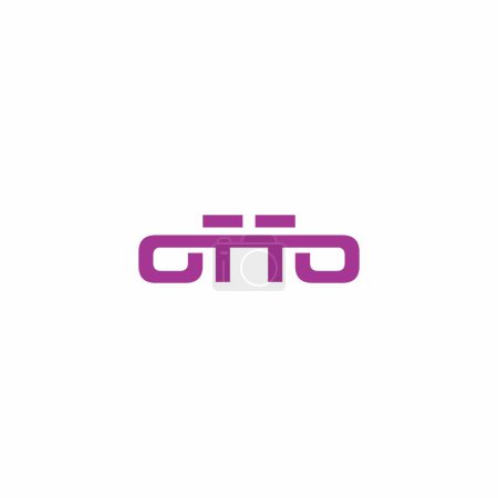Illustration for Otto Logo Design. Letter Otto Logo Symbol - Royalty Free Image