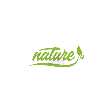 Téléchargez les illustrations : Logo Nature Design simple - en licence libre de droit