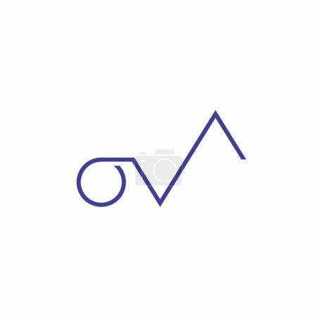 Ilustración de OVA Logo Symbol Adecuado para el nombre de su empresa - Imagen libre de derechos