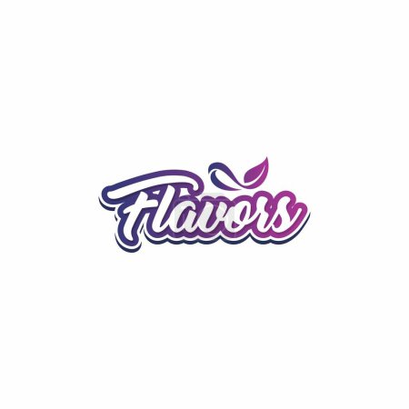 Illustration for Flavors Simple Logo. Fruits Logo - Royalty Free Image