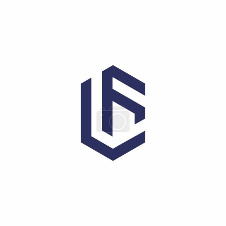 Diseño de Logo LF. Letra FL icono