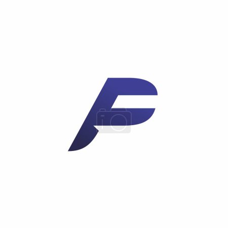 PF Logo Design. Letter FP Icon