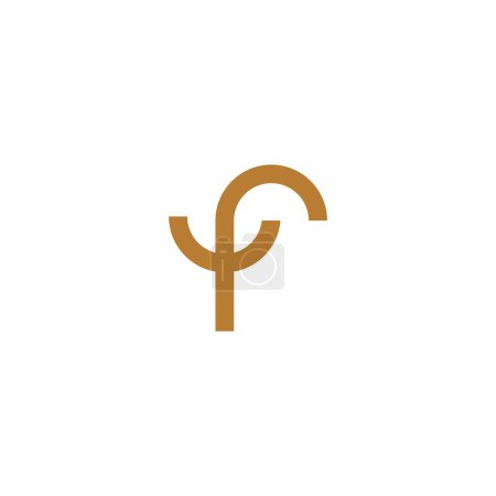 FU Logo Design. Letter F Smile Logo