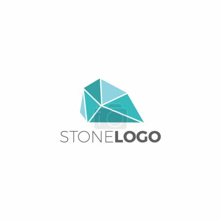 Stone Logo. rock crystal logo