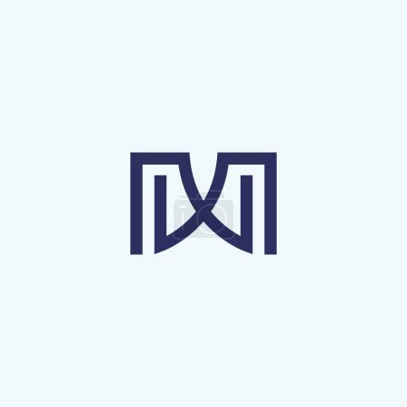 MW Logo Einfaches und sauberes Design. Buchstabe MW Icon
