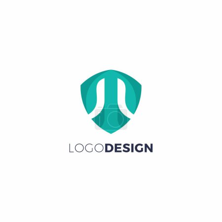 TM Logo Simple and Clean. M Logo Vector