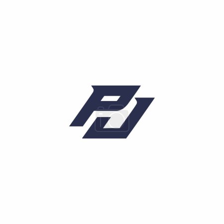 Diseño de Logo PJ. Letra PJ icono
