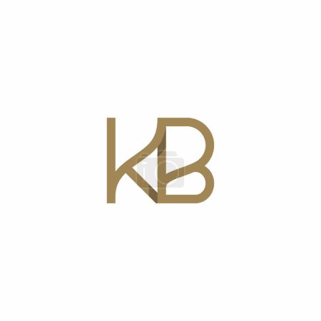 KB Logo Simple. Letter KB Icon