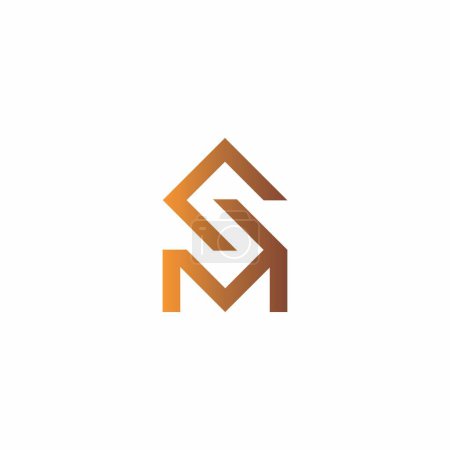 SM Logo Design. Letter SM Icon Vector