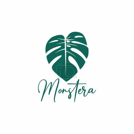 Monstera Leaf Vector, Monstera Logo Simple