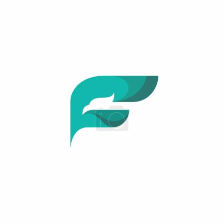 F Eagle Luxury Logo. Buchstabe F