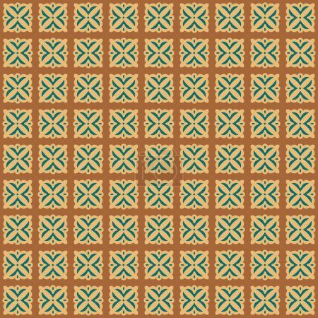 Tile Seamless Pattern, flower background vintage. tile vector