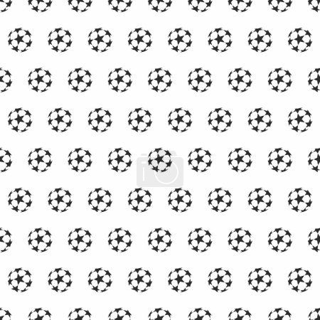 Ilustración de Football seamless pattern, football wallpaper. ball vector - Imagen libre de derechos