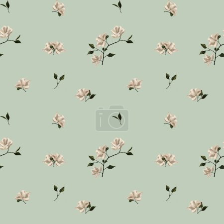 Téléchargez les photos : Gardenias floral fond de motif sans couture - en image libre de droit