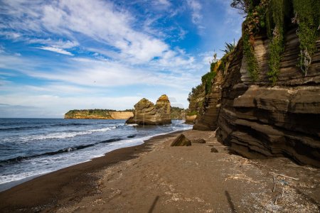 Téléchargez les photos : Formations rocheuses sur la plage Procida île - en image libre de droit