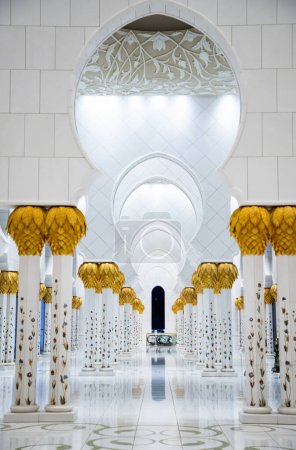 Foto de Detalle de la Gran Mezquita Sheikh Zayed en Abu Dhabi Emiratos Árabes Unidos - Imagen libre de derechos