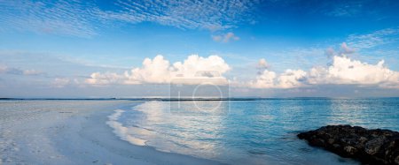 Photo for Banner of calm blue sea and sky - Royalty Free Image