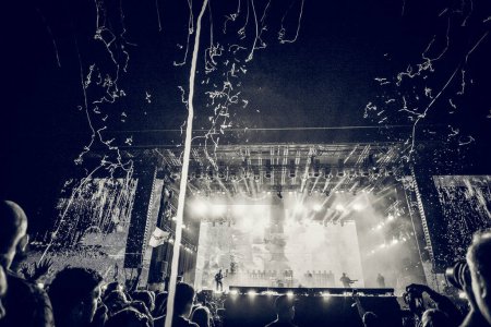 Foto de Stage lights live concert summer music festival - Imagen libre de derechos