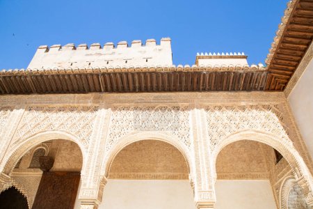Photo pour Ancienne forteresse arabe Alhambra Grenade Espagne - image libre de droit
