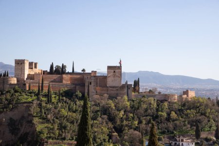 Téléchargez les photos : Ancienne forteresse arabe Alhambra Grenade Espagne - en image libre de droit