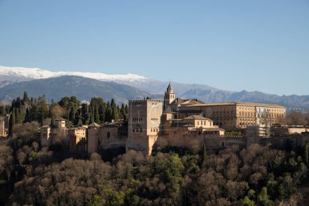 Foto de Antigua fortaleza árabe Alhambra Granada España - Imagen libre de derechos