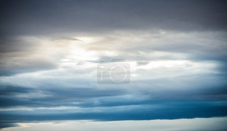 Photo for Dark blue sky at sunset background - Royalty Free Image