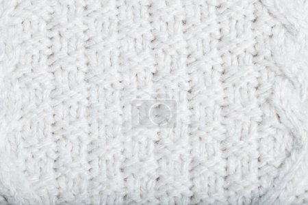 Photo for Close up of knitted wool texture  hygge concept - Royalty Free Image