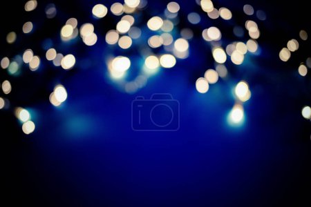 Photo for Colorful christmas lights holiday background - Royalty Free Image