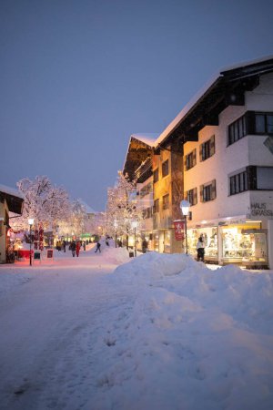 Foto de Navidad en el pequeño pueblo alemán - Imagen libre de derechos