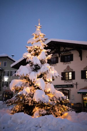 Foto de Navidad en el pequeño pueblo alemán - Imagen libre de derechos