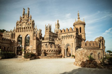 Téléchargez les photos : Château de Colomares à Benalmadena, dédié à Christophe Colomb - Espagne - en image libre de droit