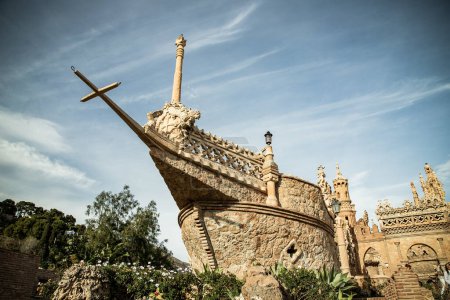 Photo for Colomares castle in Benalmadena, dedicated of Christopher Columbus - Spain - Royalty Free Image