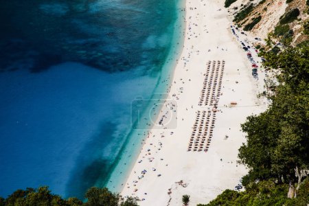 Photo for Kefalonia  Greece. Platia Ammos Beach  one of the most beautiful beaches - Royalty Free Image