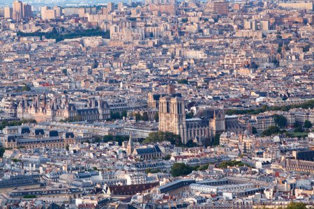 Photo for Aerial view over Paris France - Royalty Free Image