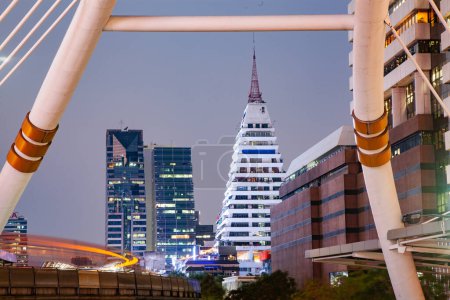 Photo for Modern architecture chong nonsi bridge  Bangkok  Thailand - Royalty Free Image