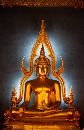 Photo for Statue of a golden Buddha - Royalty Free Image