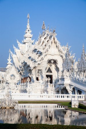 Photo for CHIANG RAI, THAILAND - FEBRUARY 2019: wat Rong Khun The famous White Temple in Chiang Rai, Thailand - Royalty Free Image