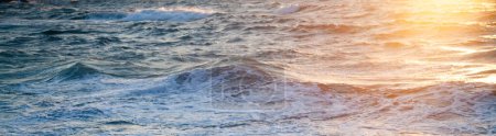 Photo for Sea at sunset travel background - Royalty Free Image