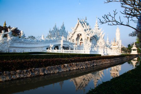Photo for CHIANG RAI, THAILAND - FEBRUARY 2019: wat Rong Khun The famous White Temple in Chiang Rai, Thailand - Royalty Free Image