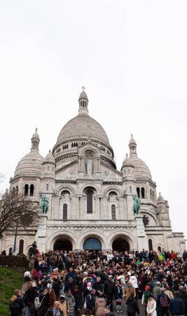 Photo for Basilica of the Sacred Heart  in Paris  France - Royalty Free Image