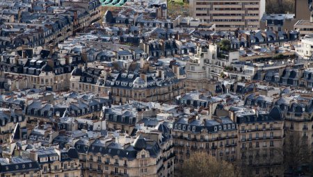 Foto de Vista earial sobre París, Francia - Imagen libre de derechos