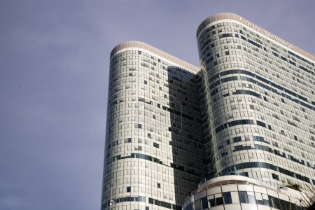 Photo for PARIS, FRANCE - MARCH 30, 2024: modern business buildings in La Defense, Paris, France - Royalty Free Image