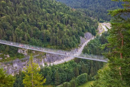 Photo for Ehrenberg suspension bridge, highline 179, Tyrol, Austria - Royalty Free Image
