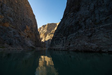 Karanlik Kanyon or the Dark Canyon on Euphrates River in Kemaliye Erzincan Turkiye. 