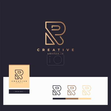 Buchstabe r Logotyp Designs