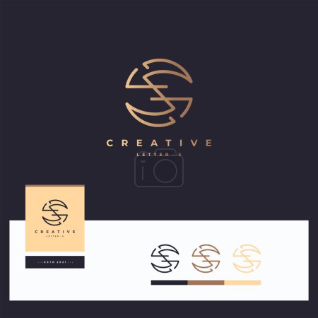 Buchstabe s Logotyp Designs