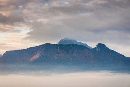 Téléchargez les photos : Collines entourées de brouillard en automne. Parc national Mala Fatra dans le nord-ouest de la Slovaquie, Europe. - en image libre de droit