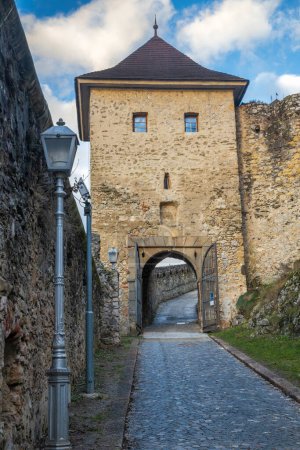 Photo for Entrance gate to The Trencin Castle in Slovakia, Europe. - Royalty Free Image